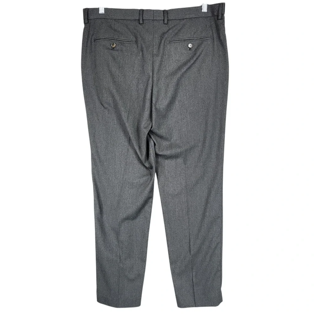 J Crew Bowery Slim Fit Dress Pants 36x32 Men Gray Stretch Business Office Career